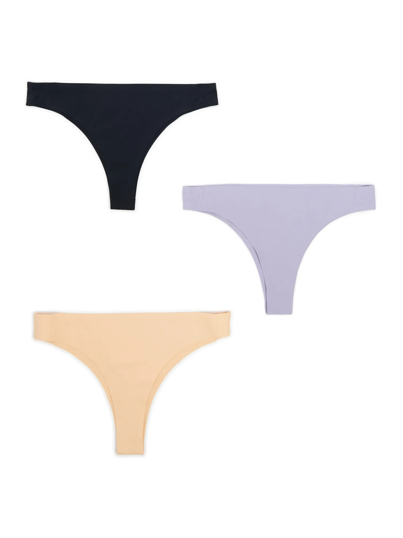 Outlet 3 pack bezszwowych majtek brazilian Bielizna