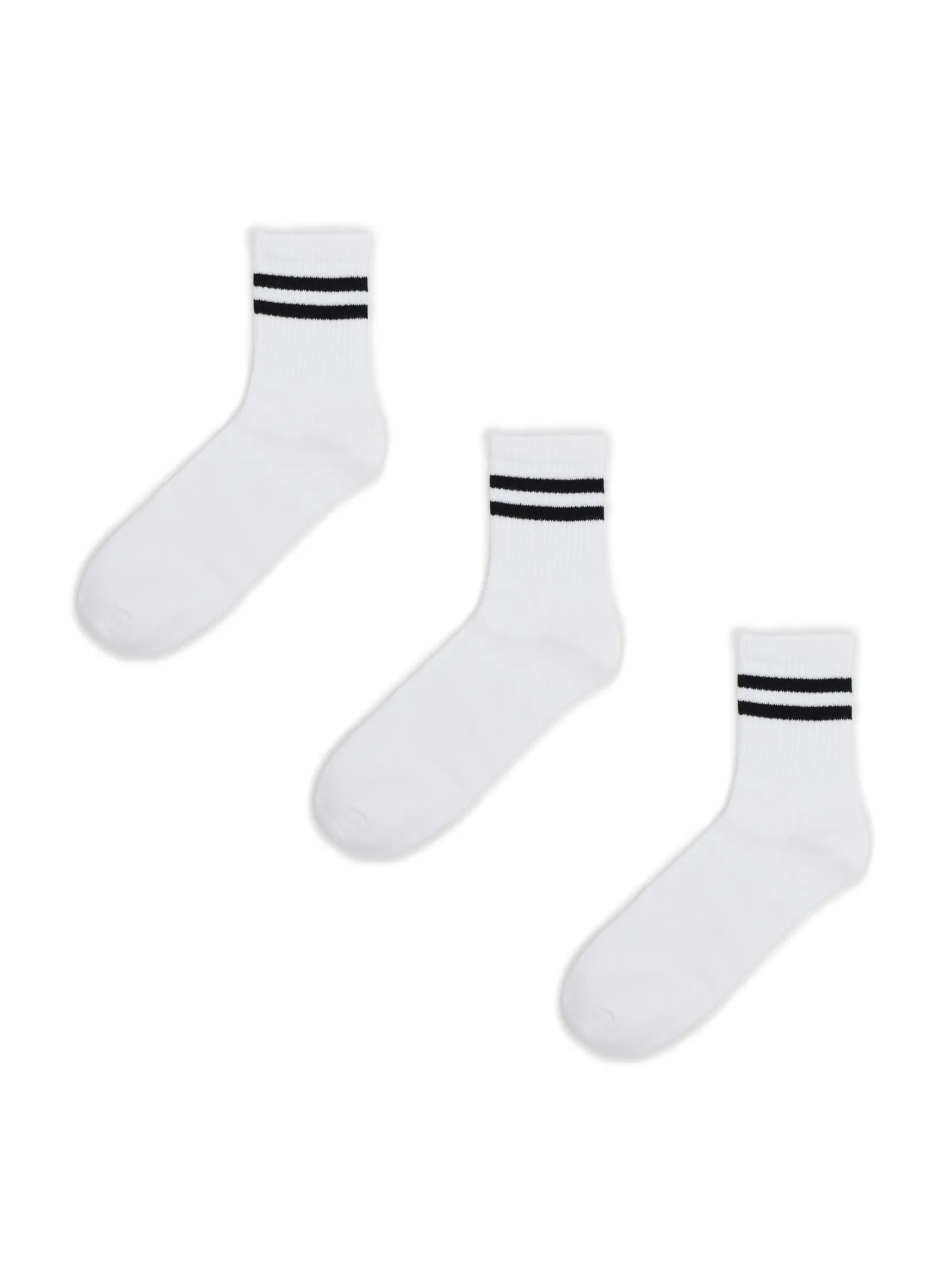 Online 3 pack ch skarpet z czarnymi paskami Skarpety, Rajstopy