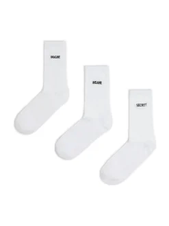 New 3 pack ch skarpet z haftem Skarpety, Rajstopy