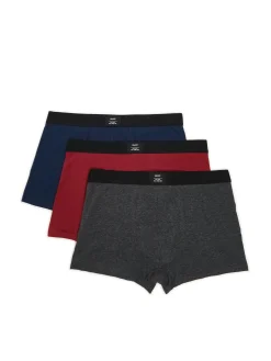 Discount 3 pack bokserek w różnych kolorach Bokserki|Basic