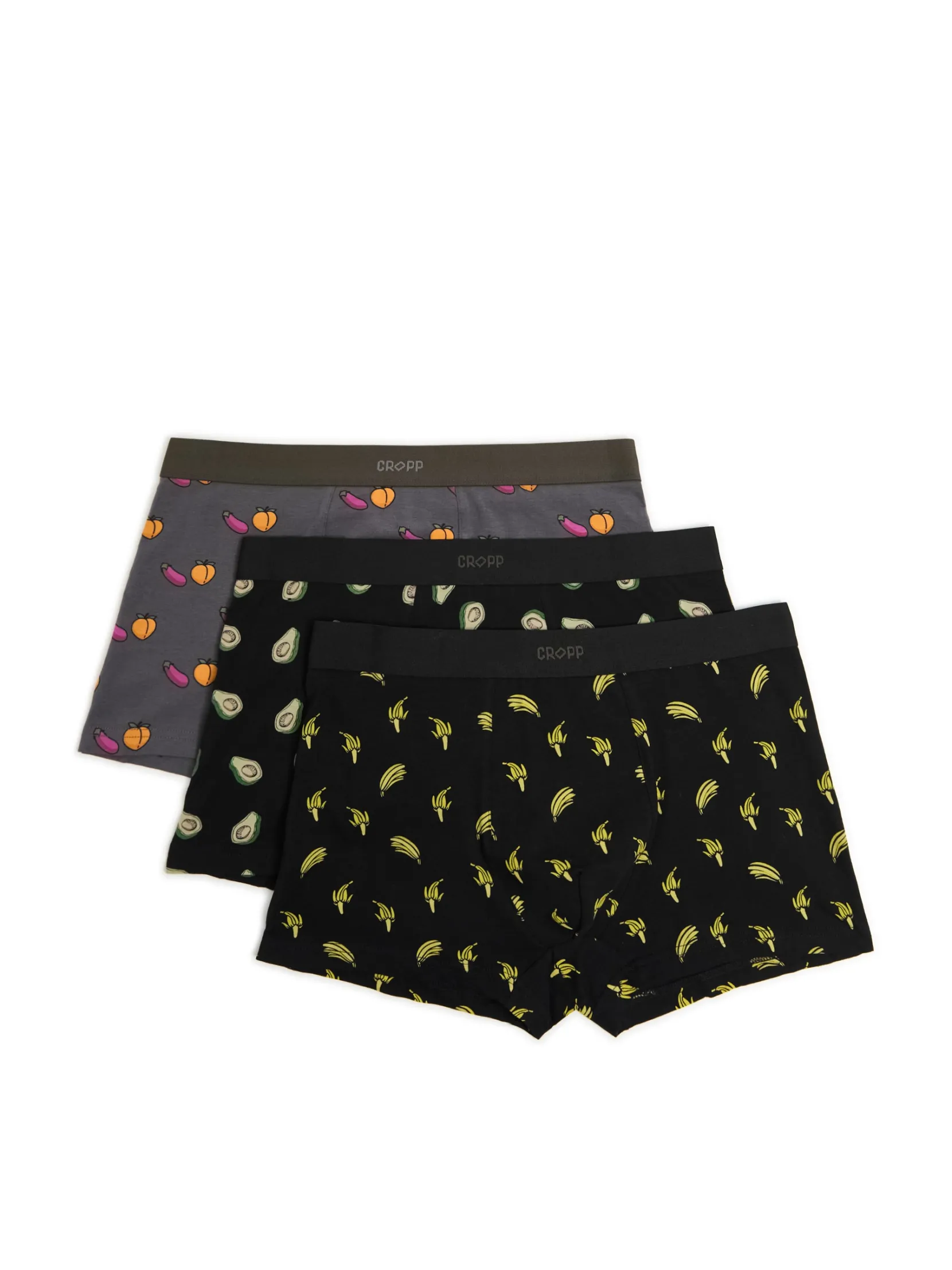 Sale 3 pack bokserek z owocami Bokserki