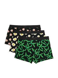 Fashion 3 pack bokserek z produktami spożywczymi Bokserki