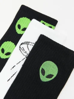 Clearance 3 pack długich skarpet alien Skarpetki