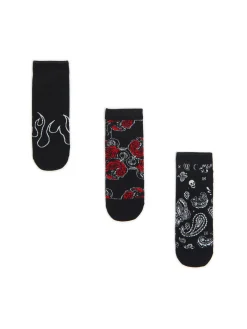 Best 3 pack krótkich skarpet z printem Skarpetki