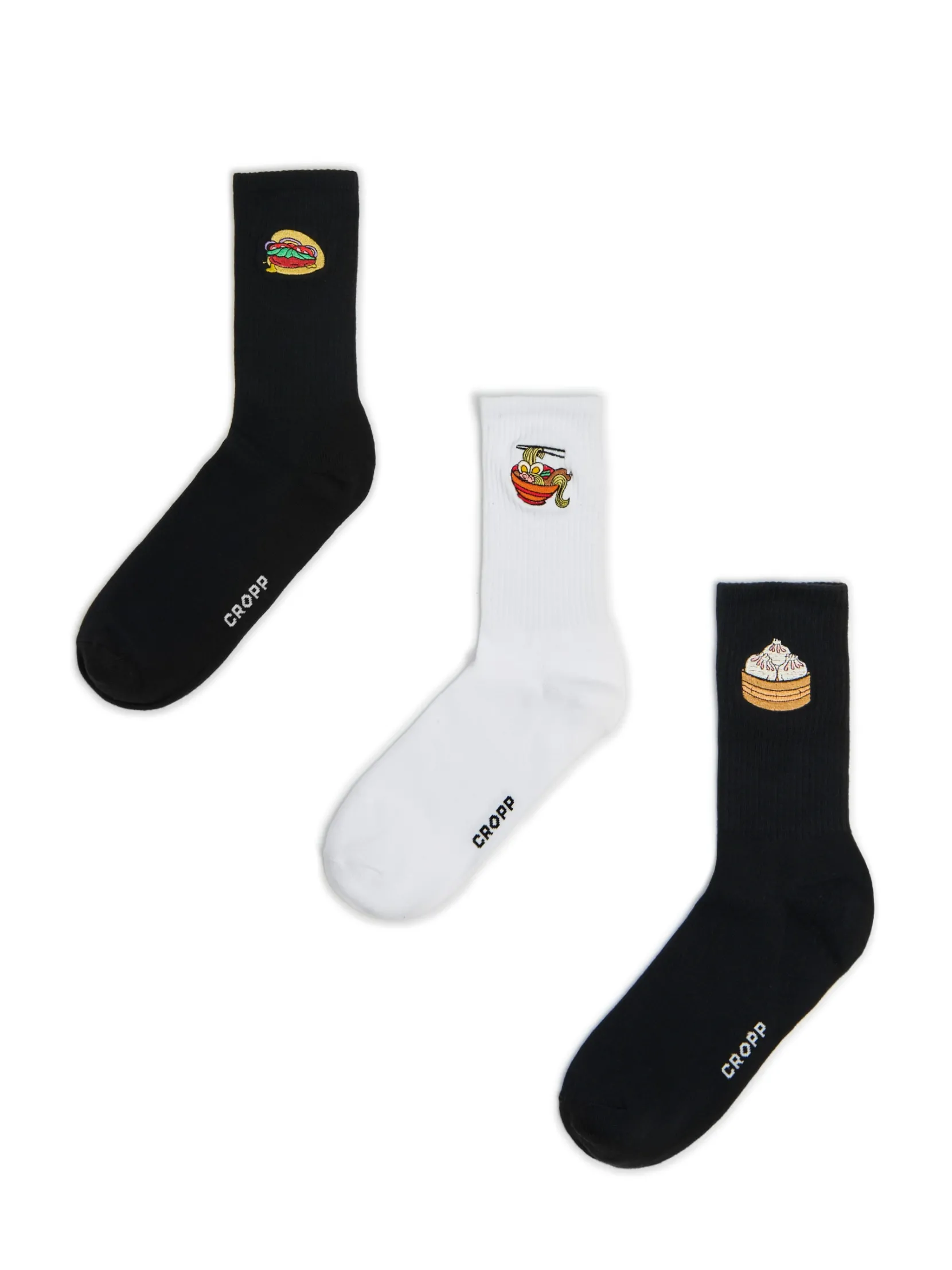 Outlet 3 pack skarpet z azjatyckim jedzeniem Skarpetki