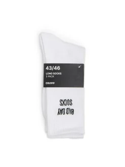 Outlet 3 pack skarpet ze sloganami Skarpetki