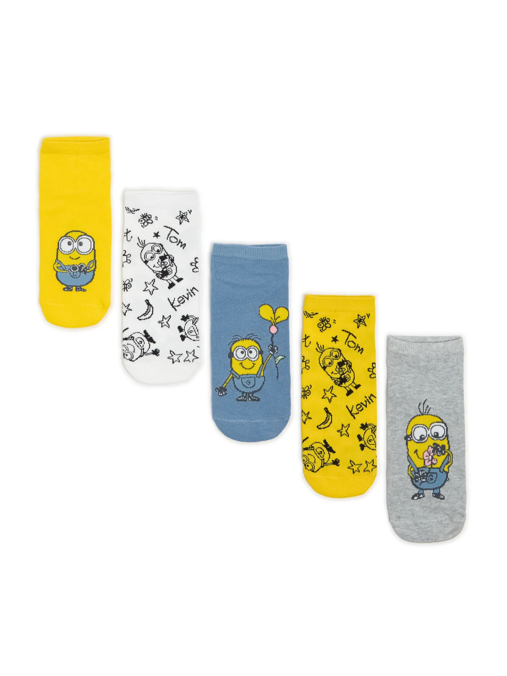New 5 pack skarpetek z Minionkami Skarpety, Rajstopy