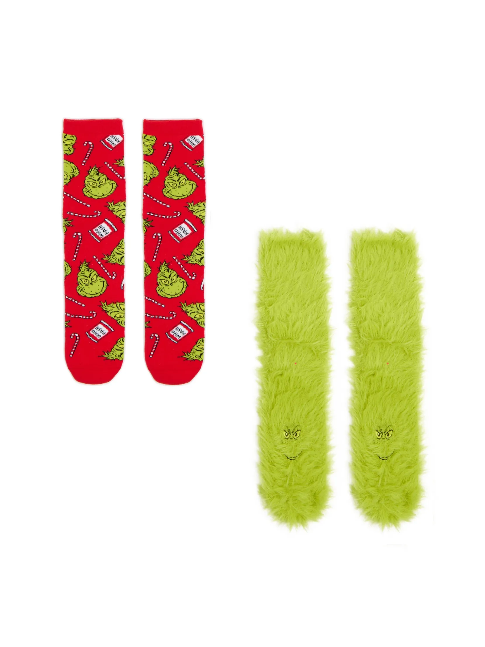 Hot 2 pack świątecznych skarpet Grinch Akcesoria Świąteczne|Skarpety, Rajstopy