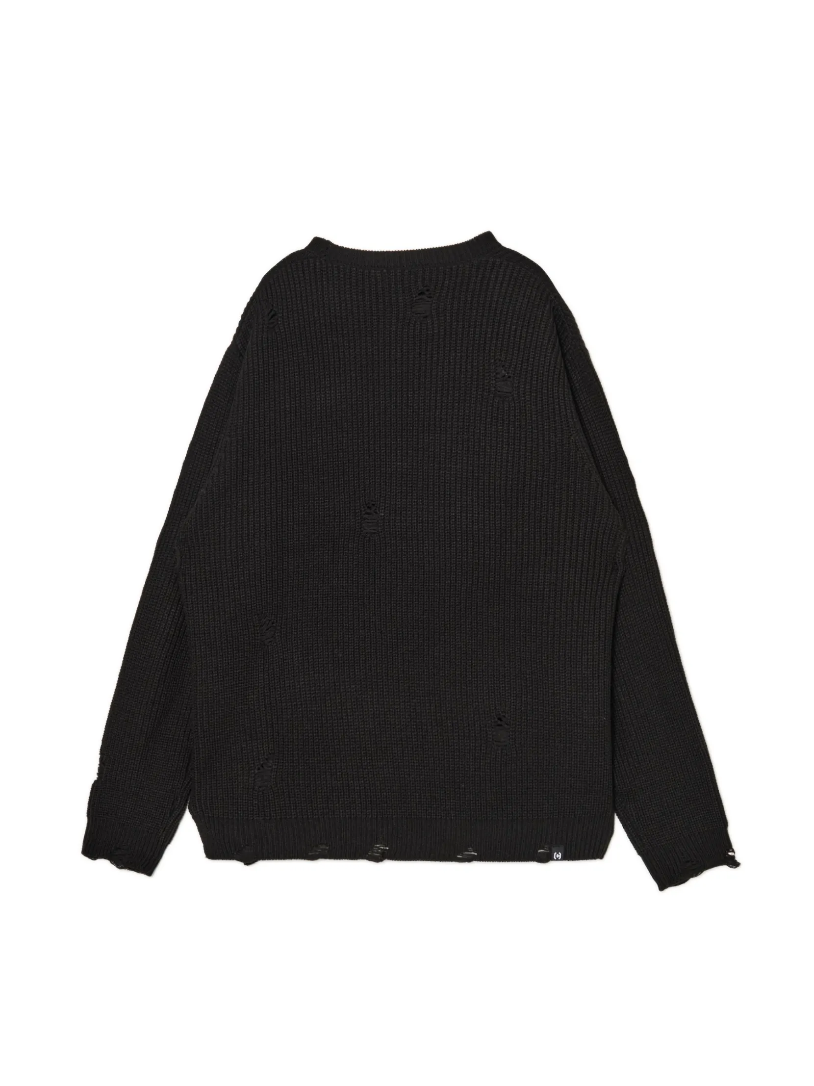 New Żakardowy sweter ze strzępieniami Swetry