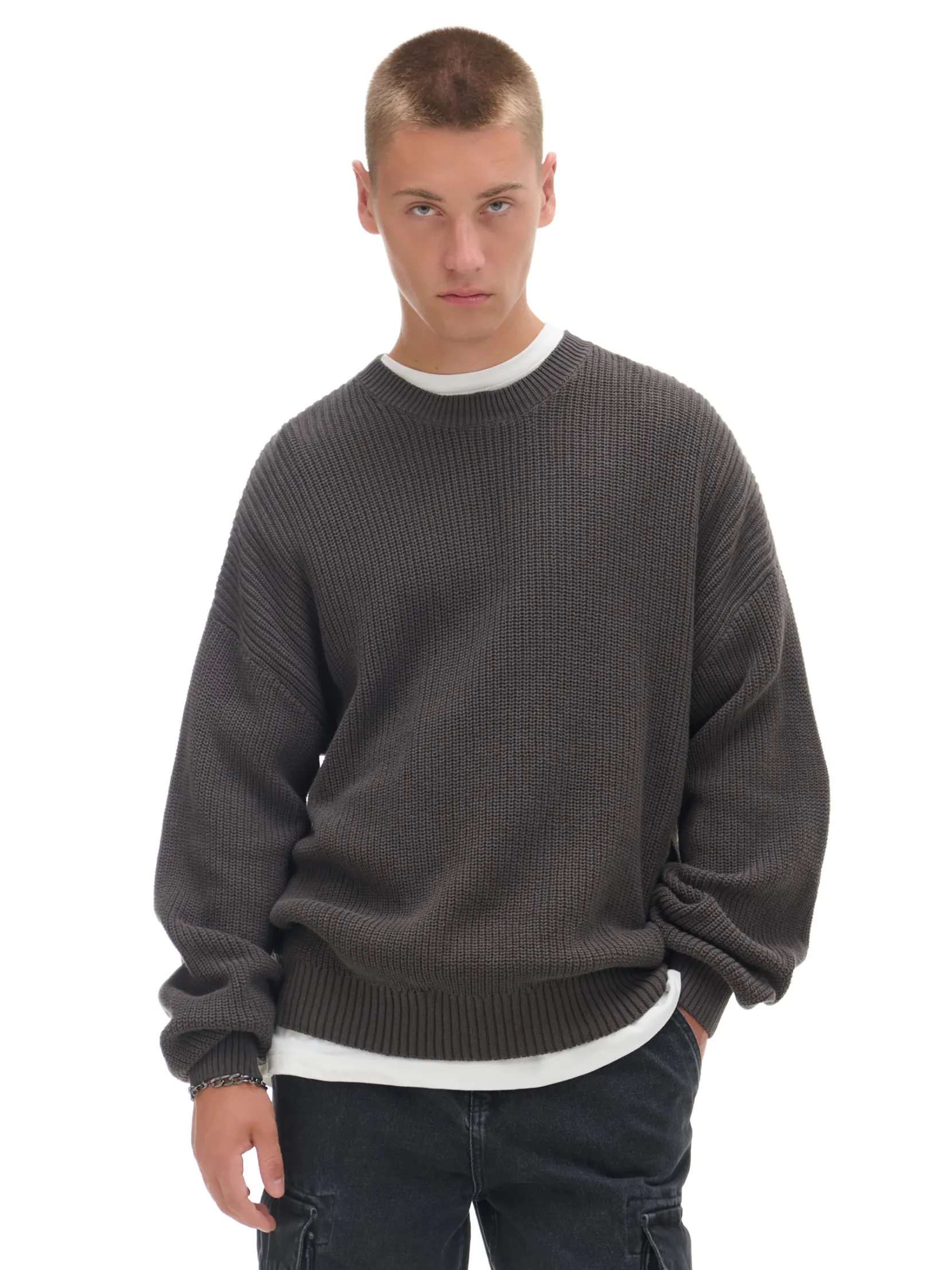 Fashion Żakardowy sweter Swetry