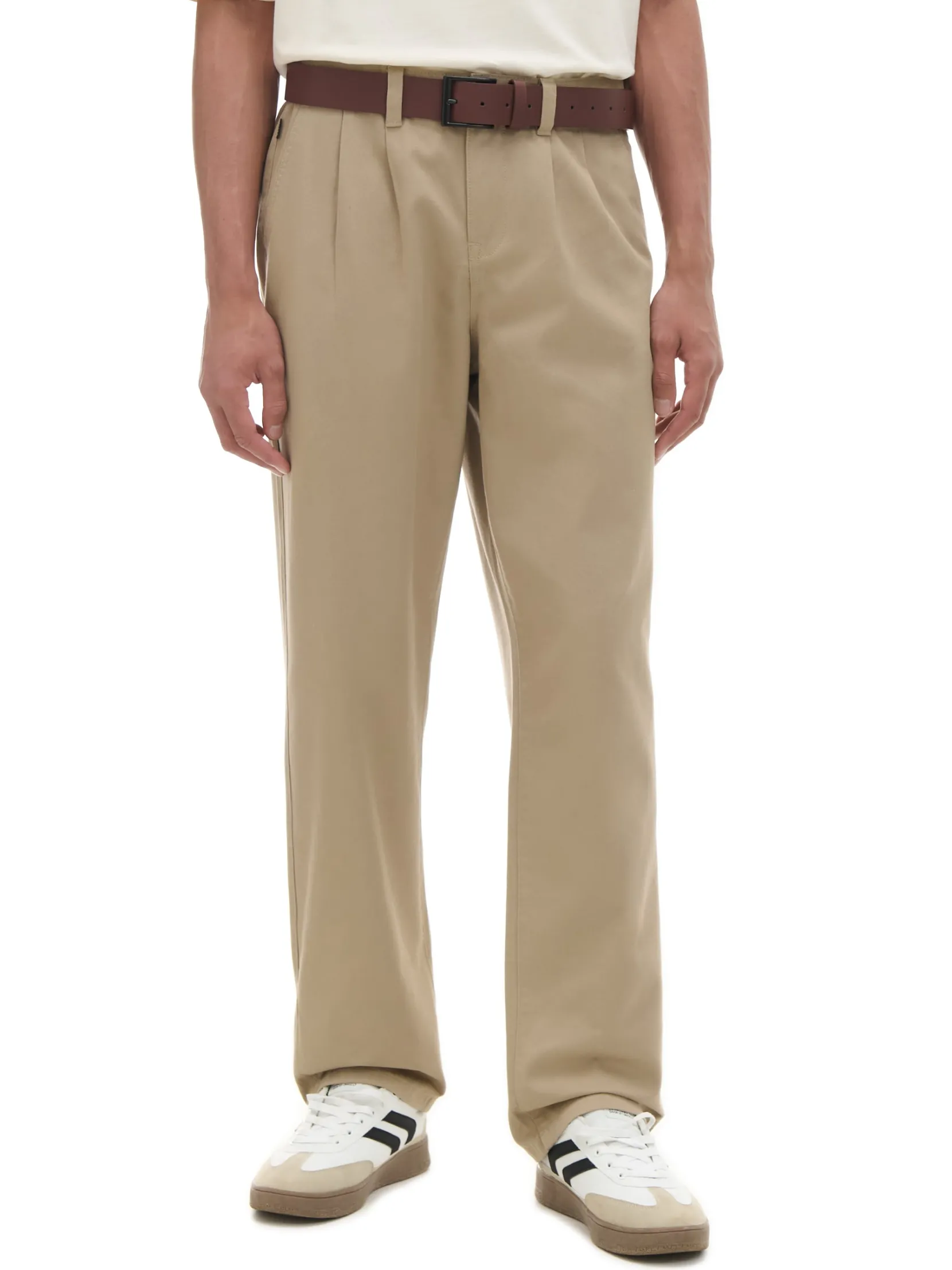 Clearance Bawełniane spodnie loose Spodnie