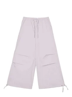 Discount Bawełniane spodnie wide leg Spodnie