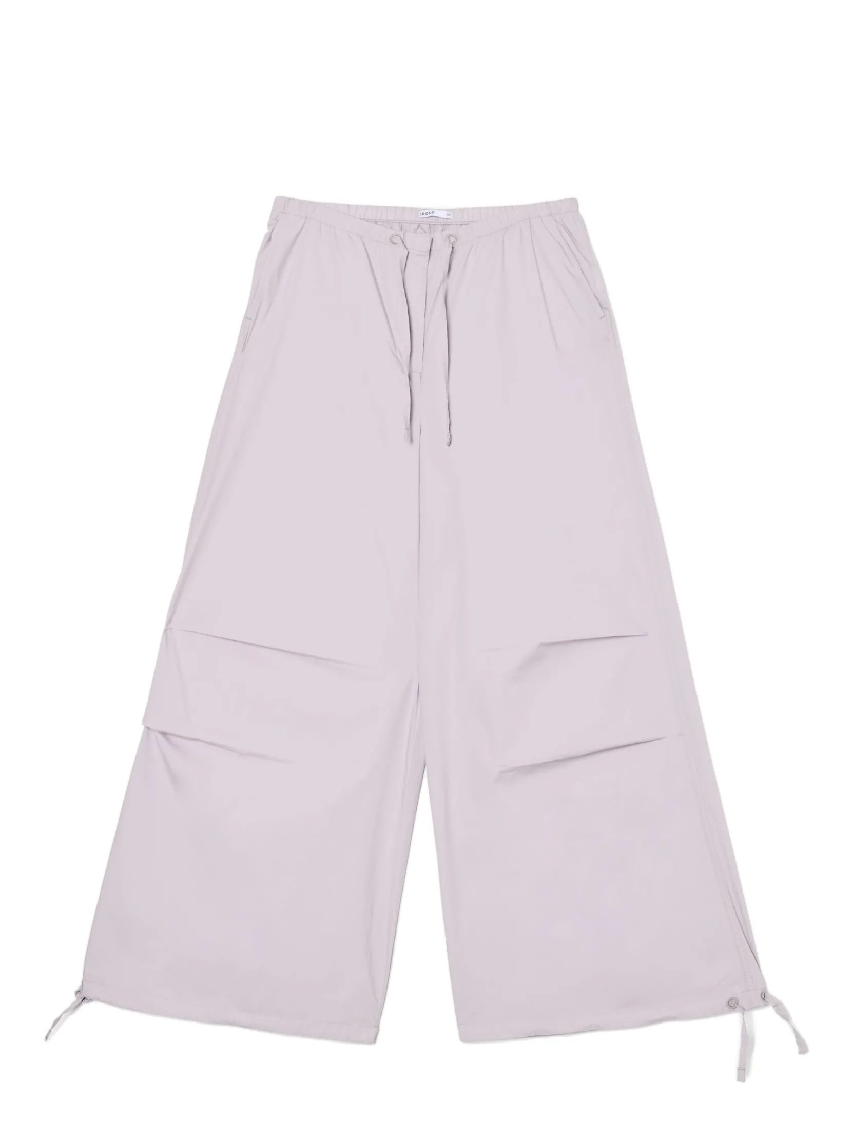 Discount Bawełniane spodnie wide leg Spodnie
