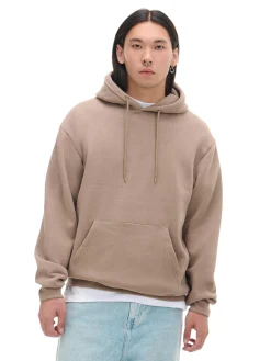 New Beżowa bluza regular z kapturem Bluzy|Sety