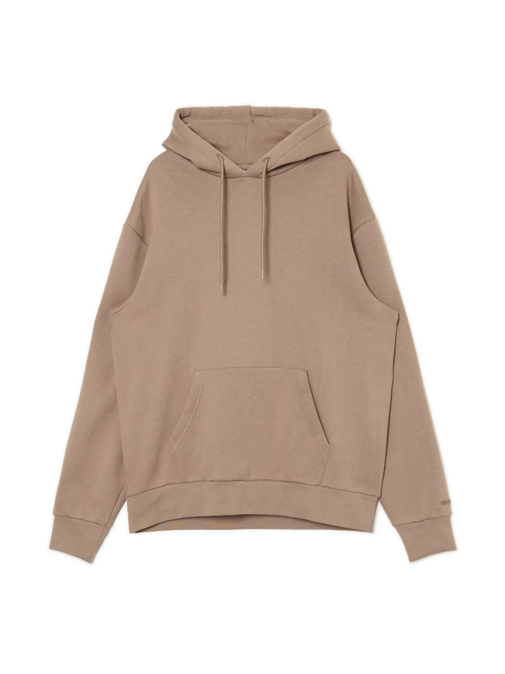 New Beżowa bluza regular z kapturem Bluzy|Sety