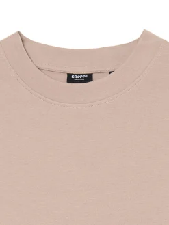 Sale Beżowa koszulka basic Koszulki