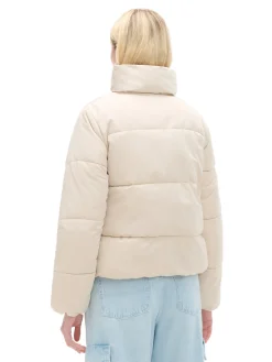 New Beżowa kurtka puffer Kurtki, Płaszcze