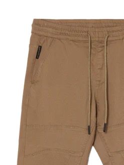 Online Beżowe joggery z kieszeniami cargo Spodnie