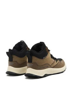 Sale Beżowe sneakersy za kostkę Sneakersy|Za Kostkę