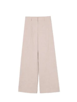 Clearance Beżowe spodnie tailoring Spodnie