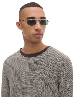 Hot sweter z prążkowanej dzianiny Swetry