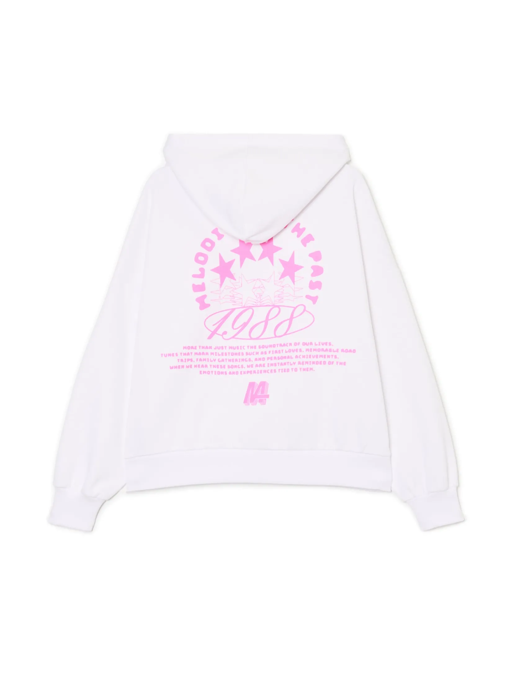 Clearance Biała bluza z napisami Bluzy