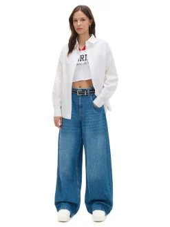 Online Biała koszula oversize Koszule, Bluzki