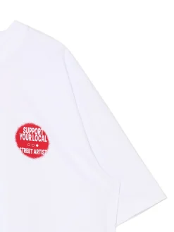 Clearance Biała koszulka w streetowym stylu Koszulki