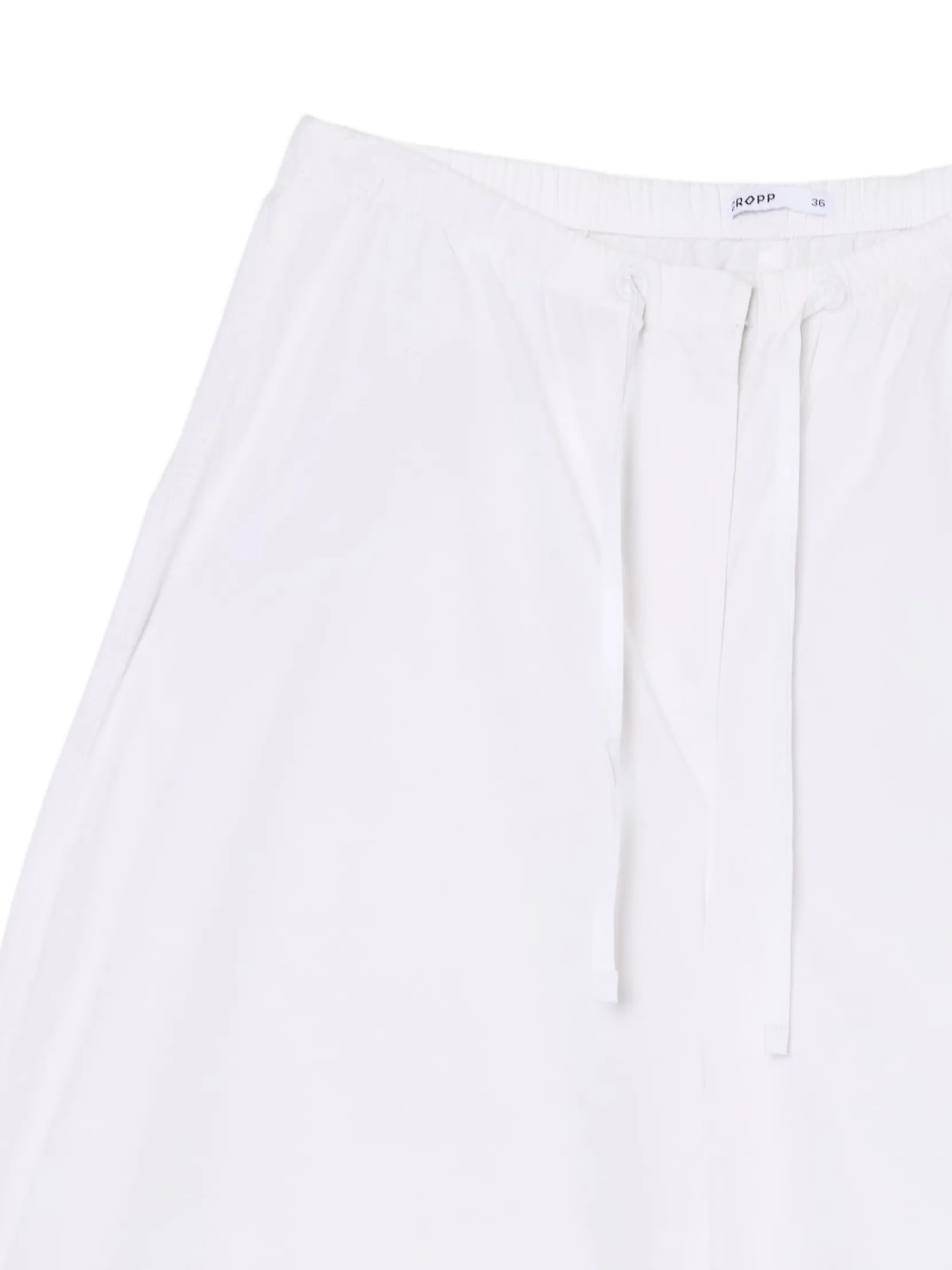 Sale Białe spodnie wide leg Spodnie