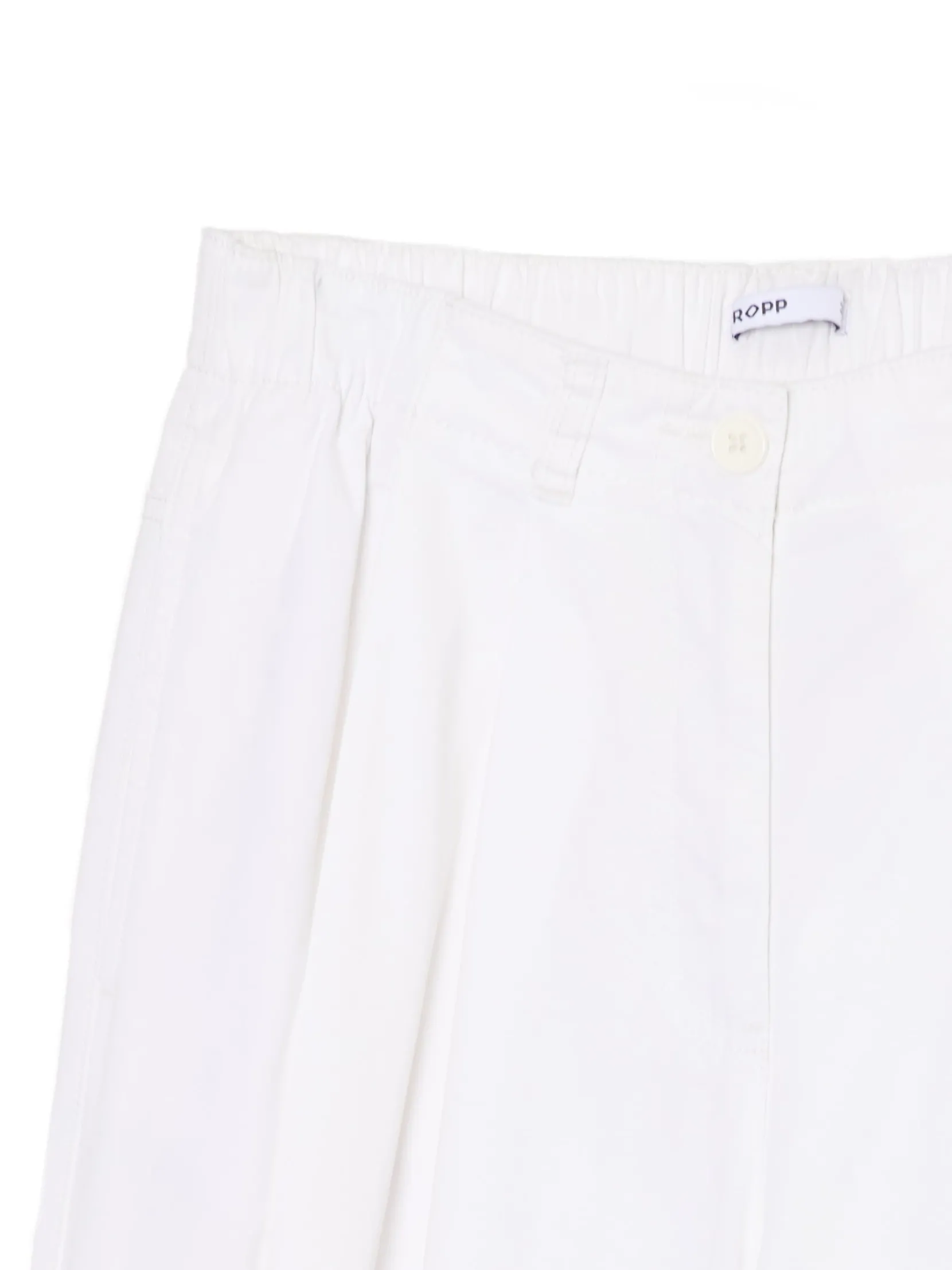 Clearance Białe spodnie wide leg Spodnie