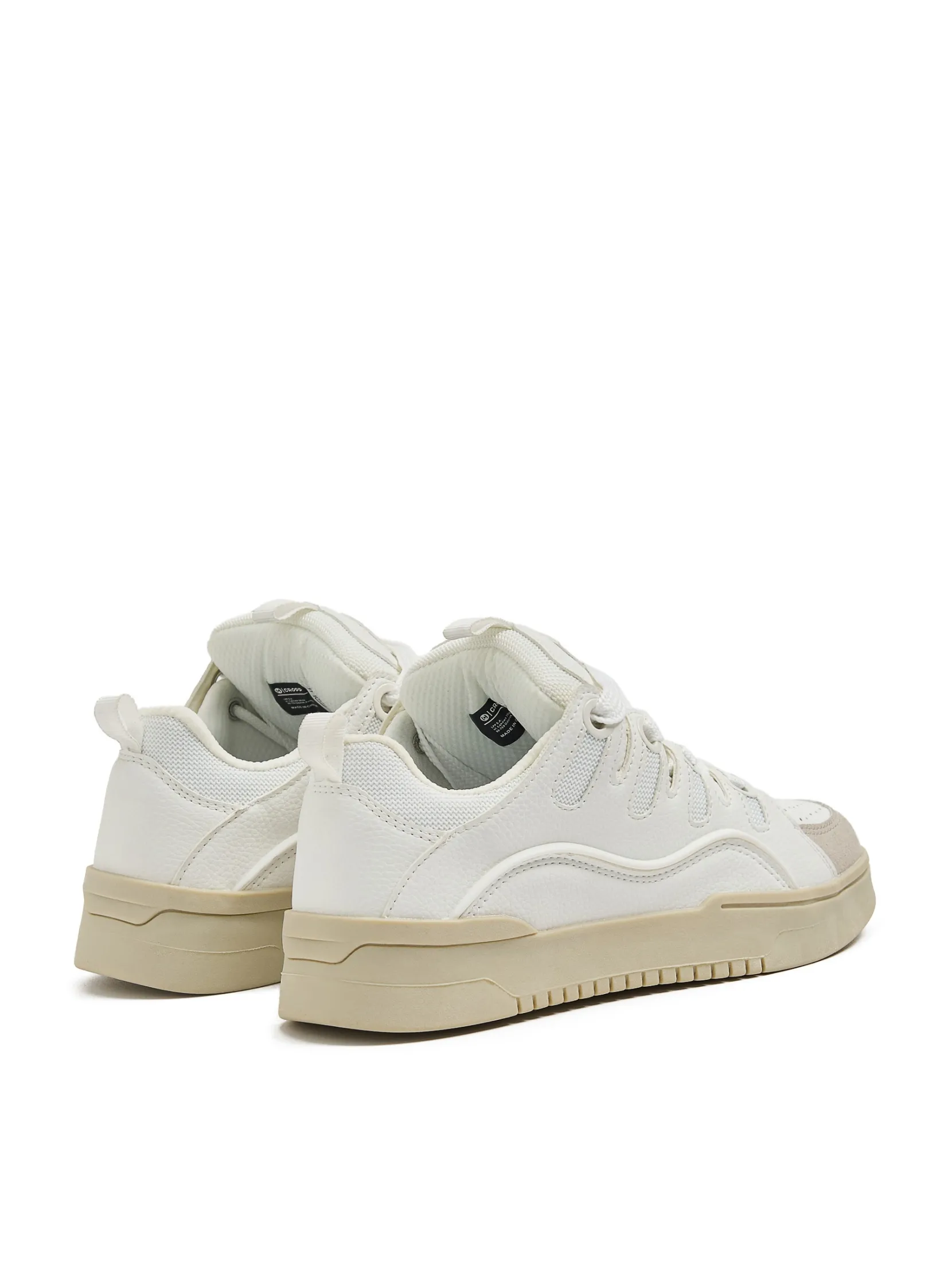 Clearance Białe sportowe sneakersy Sneakersy