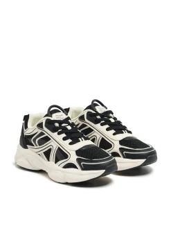 Fashion Biało-czarne sneakersy Sneakersy