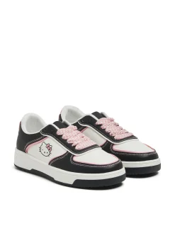 Fashion Biało-czarne sneakersy Hello Kitty Sneakersy