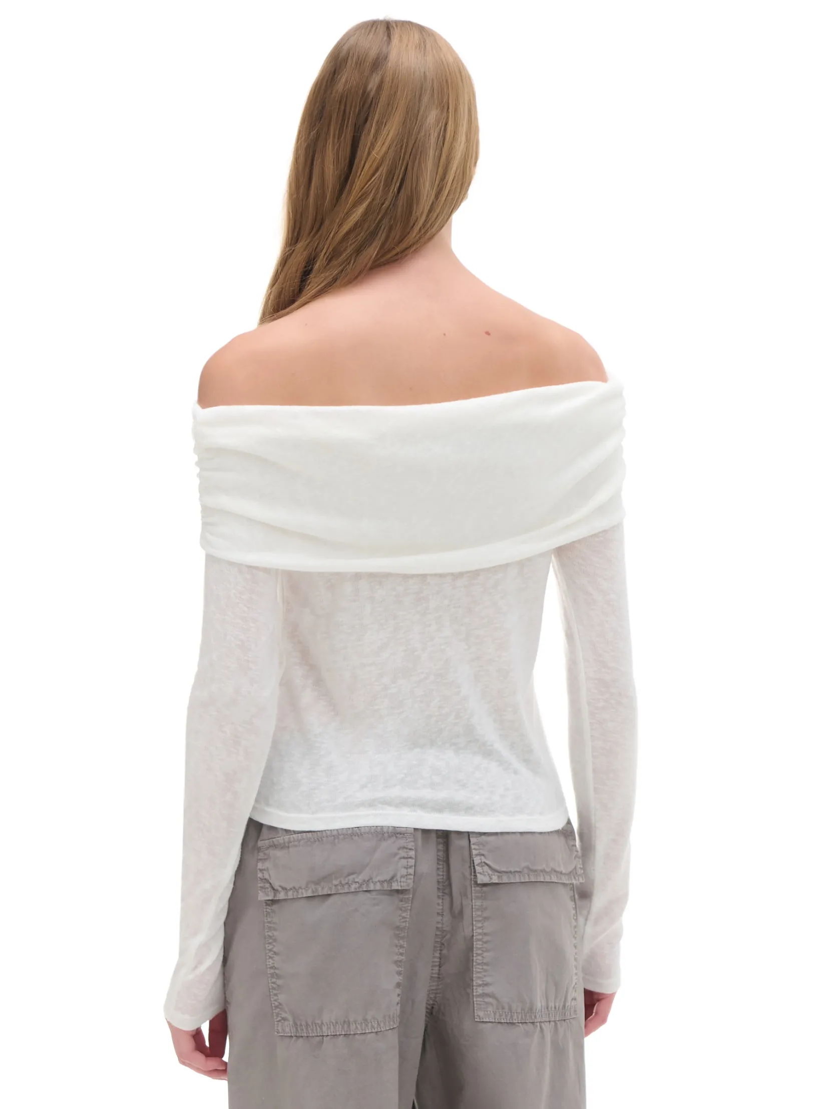 Fashion sweter typu carmen Swetry