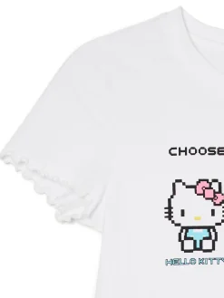 Best t-shirt z nadrukiem Hello Kitty Koszulki, Topy