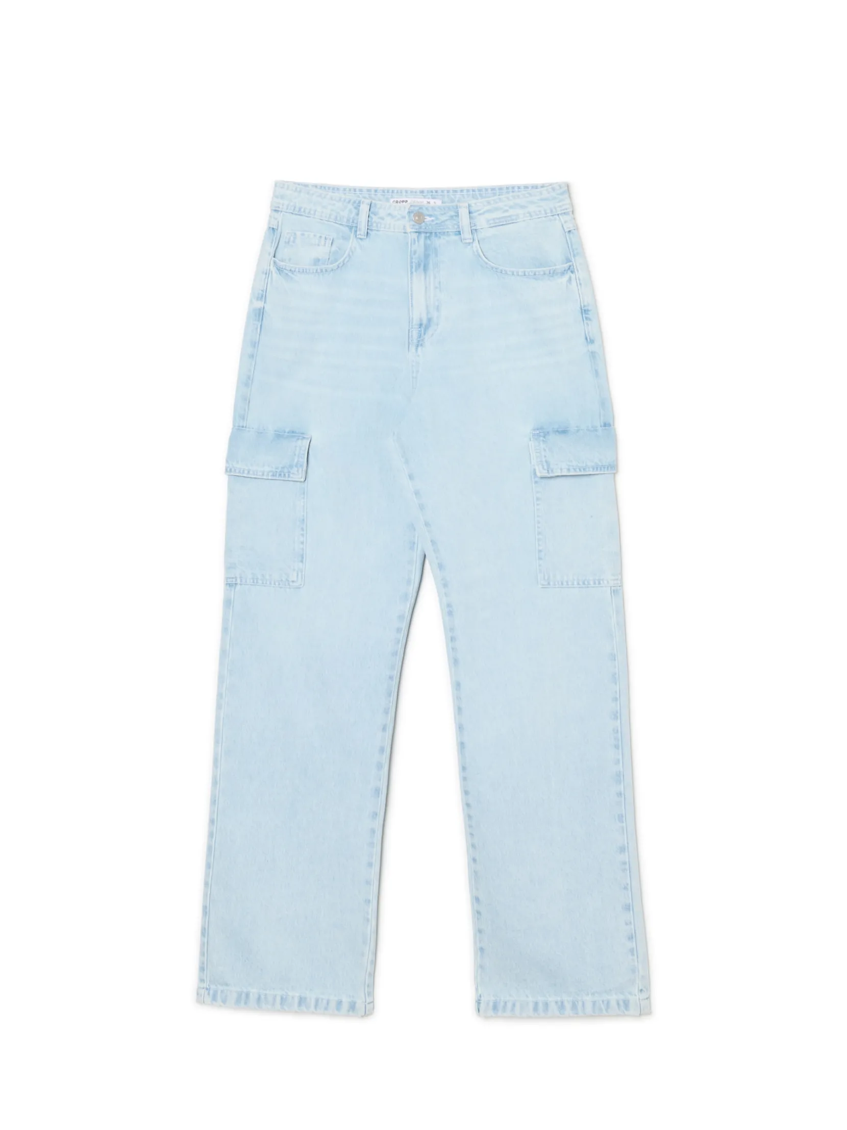 Outlet Błękitne jeansy baggy Jeansy