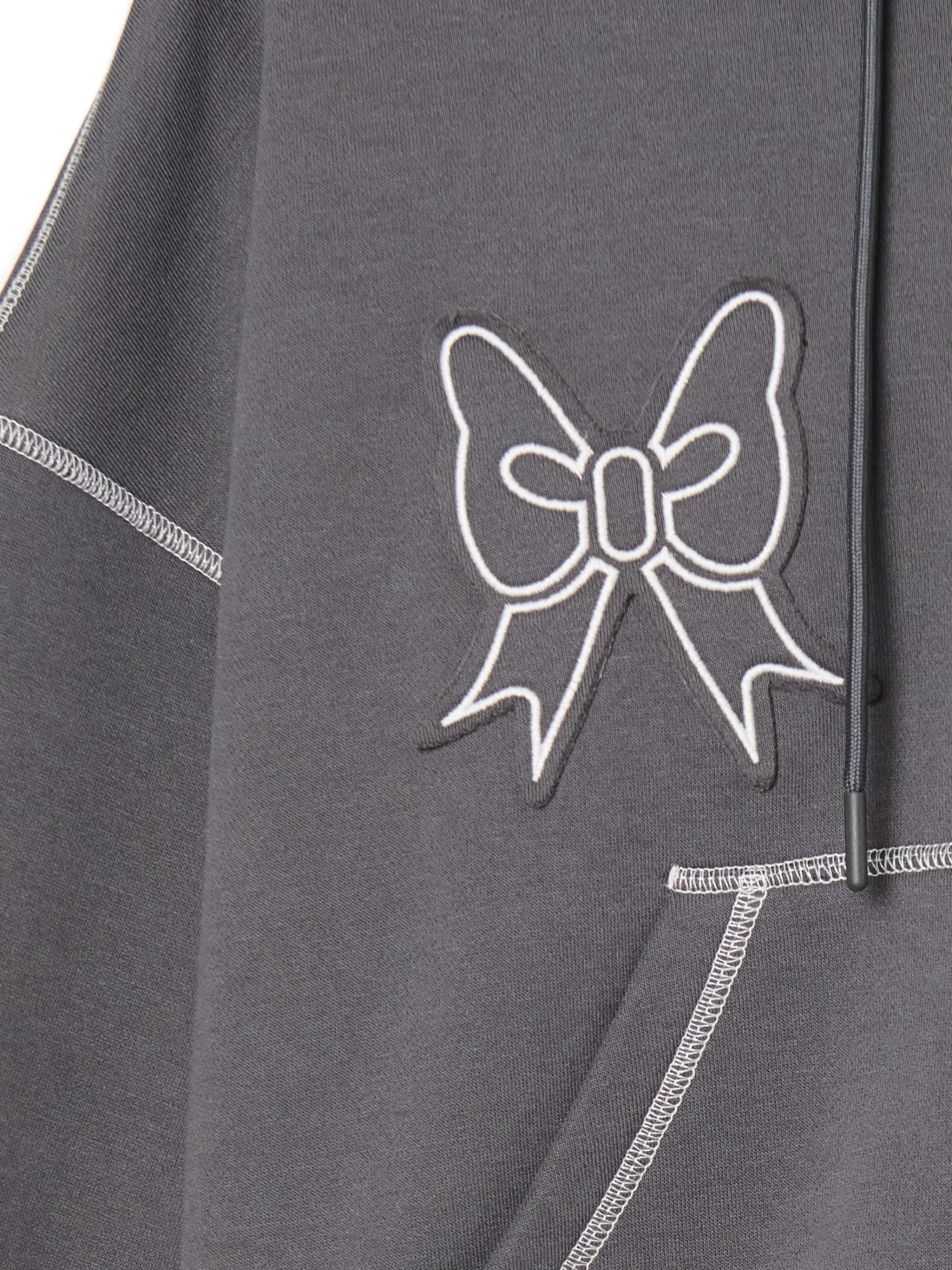 Best Bluza hoddie z kontrastowymi przeszyciami Bluzy