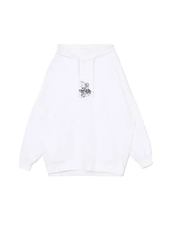 Fashion Bluza hoodie oversize z nadrukiem Bluzy