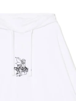 Fashion Bluza hoodie oversize z nadrukiem Bluzy
