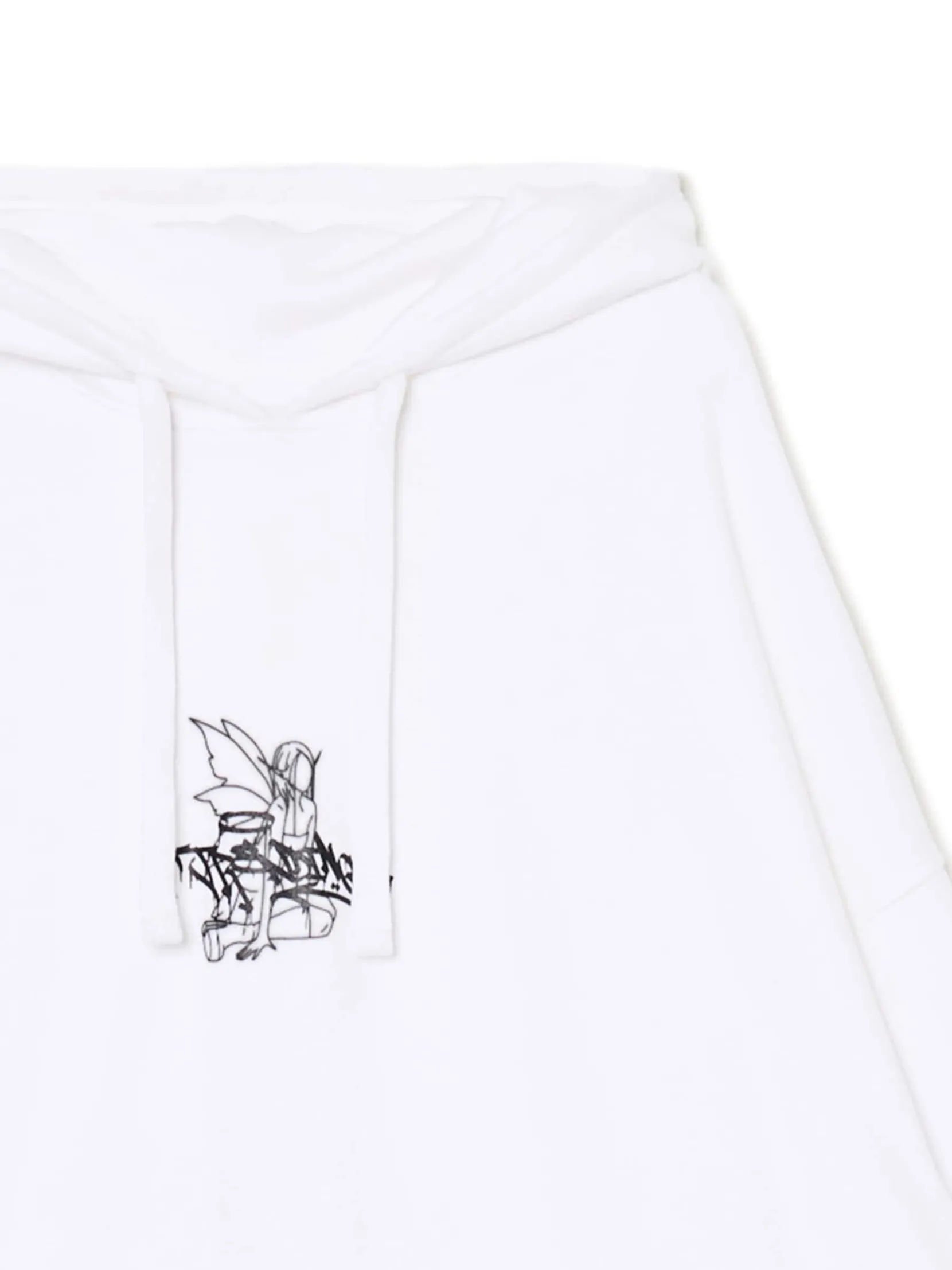 Fashion Bluza hoodie oversize z nadrukiem Bluzy