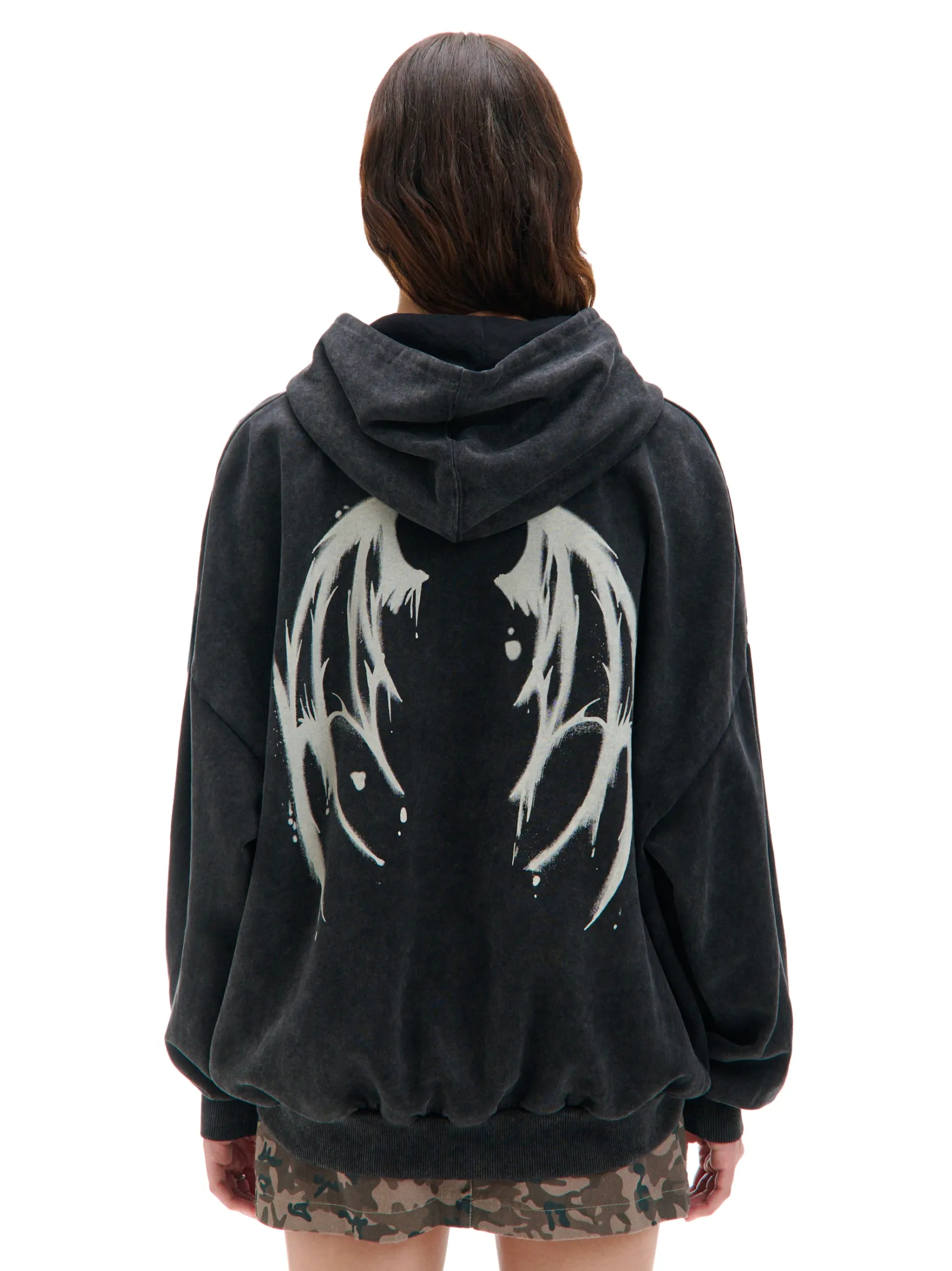 Clearance Bluza hoodie z motywem skrzydeł UNISEX Unisex|Unisex