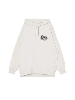 Best Bluza oversize z kapturem i nadrukiem Bluzy