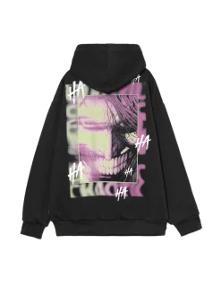Discount Bluza z kapturem i nadrukiem Jokera Bluzy