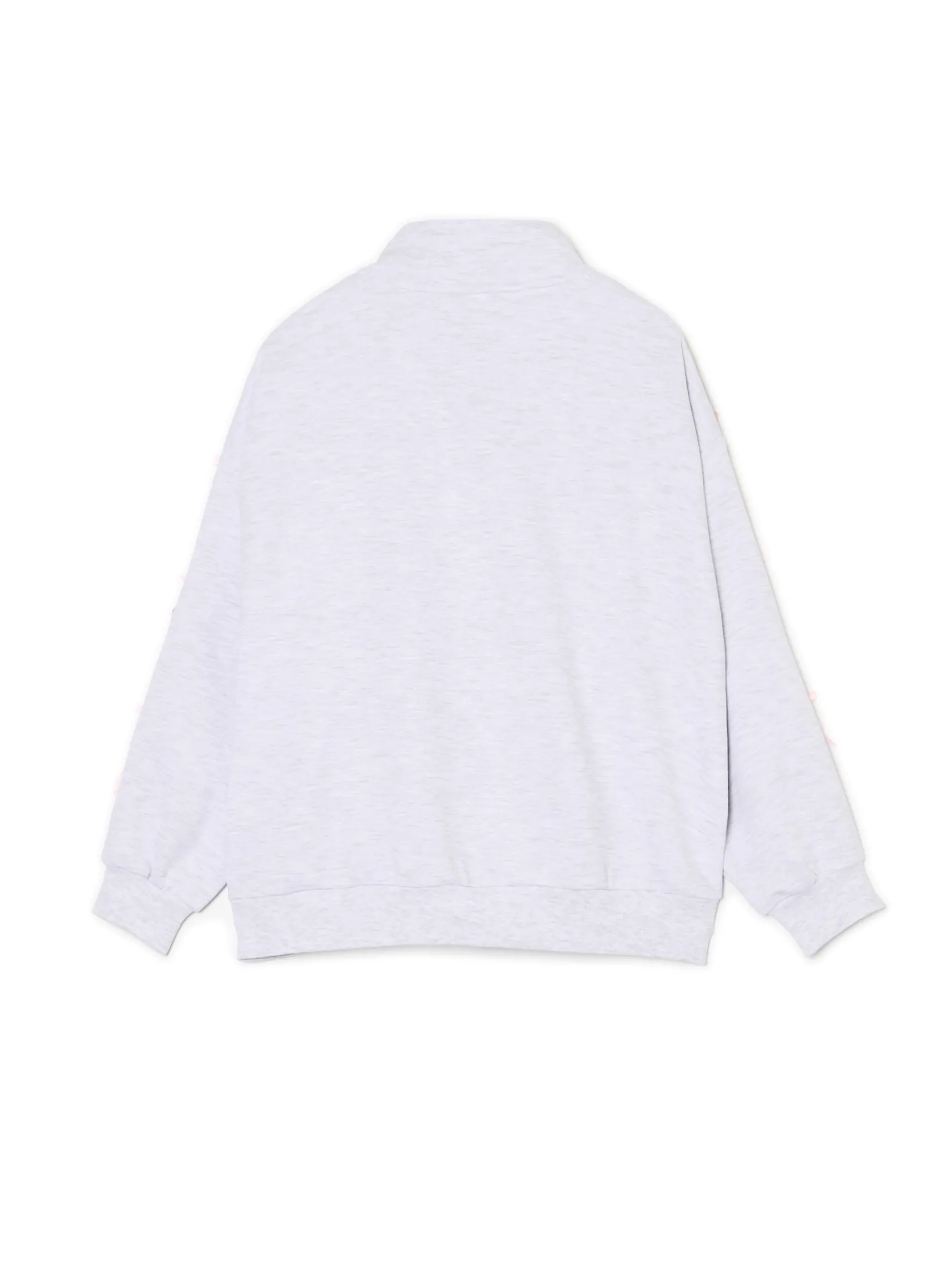 Fashion Bluza ze stójką i kokardami Bluzy