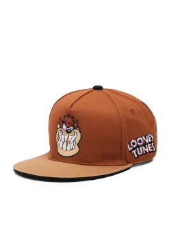 Fashion Brązowa czapka z daszkiem Looney Tunes Czapki