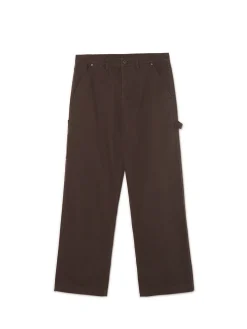 New Brązowe spodnie wide leg Baggy|Spodnie