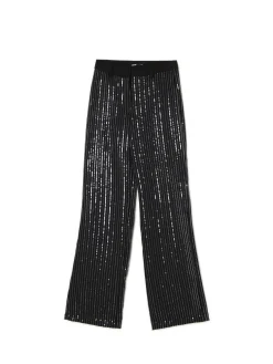 Best Cekinowe spodnie tailoring Spodnie|Sety