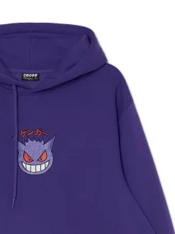 Outlet Ciemnofioletowa bluza z kapturem Pokémon Bluzy