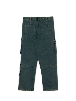 Discount Ciemnoe jeansy wide leg Jeansy
