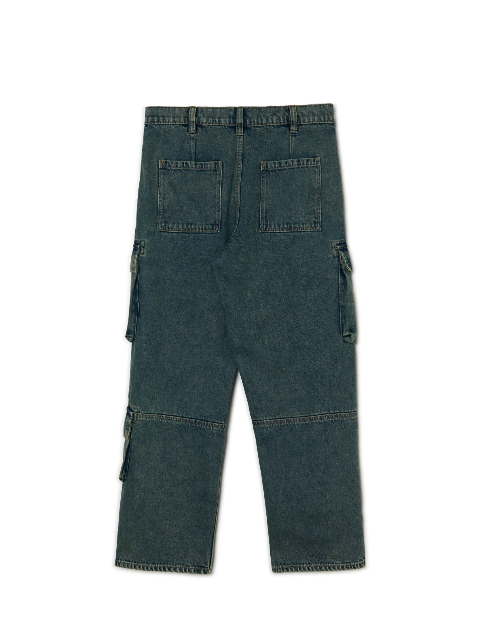 Discount Ciemnoe jeansy wide leg Jeansy